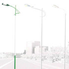 ODM / OEM Outdoor Street Light Poles / High Mast Pole with Solar Panel