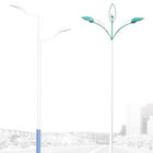 10 Meters Conical Steel Street Light Poles , Decorative Lighting Pole