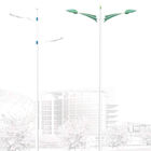 10 Meters Conical Steel Street Light Poles , Decorative Lighting Pole