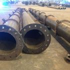 Flange Connection Electrical Power Steel Transmission Poles For Transmission And Distribution