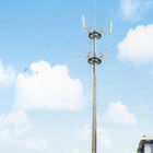Telecommunication Monopole Towers Outter Climbing Rung Two Platforms