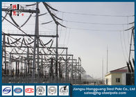 Power Transformer Substation Tubular Steel Utility Structures Q235 ISO 9001