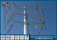 Conical Steel Transmission Pole Distribution Transformer Octagonal Electric Metal Pole