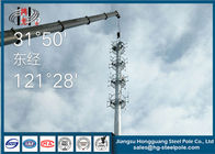 H25m Height Q345 Telecommunication Mast Towers For Broadcasting Industry