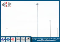 ISO 9001 Polygonal Q235 Led High Mast Pole With LED Lighting , Long Life