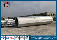 Q355 Galvanized Steel Pole Polygonal With Climbing Rung And Bitumen Painted