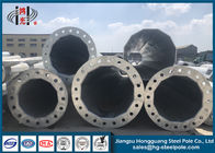 Q235 ISO 9001 Steel Transmission Pole For Transmission Lines And Distribution Line Project