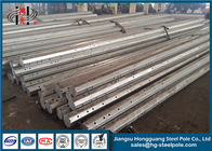 Standard Direct Burial Galvanized Steel Pole , Power Transmission Steel Tubular Pole