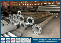 Anti Corrosive Steel Electrical Post , Steel Power Poles Distribution