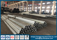 High Voltage 10-220KV Steel Electric Pole / Steel Power Pole Sheet Metal Fabrication