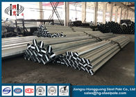 Anti Corosion Steel Electric Pole , Steel Power Pole High Voltage Transmission Lines