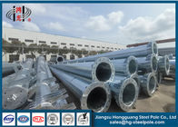 20m Customized Electric Galvanized Steel Pole Flange Connection  ISO 9001 Standard