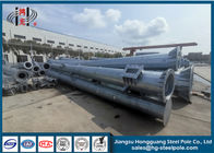 Iso 9001 Conical Tapered Galvanized Steel Pole With Climbing Rung Q345