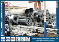 500kg Design Load Steel Transmission Pole Hot Dip Galvanized Customized
