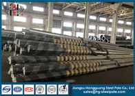 Galvanized Steel Transmission Poles / Tapered Steel Pole 7~30mm Thickness