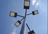 35m Polygonal  Galvanized Street Light Pole Overlap Connection For Sport Court