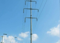 35FT Octagonal Steel Tubular Electric Light Pole Transmission Line Height 10m