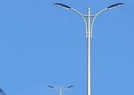 9M Street Light Poles Retractable Overlap Steel Lamp Post Support Column For Road