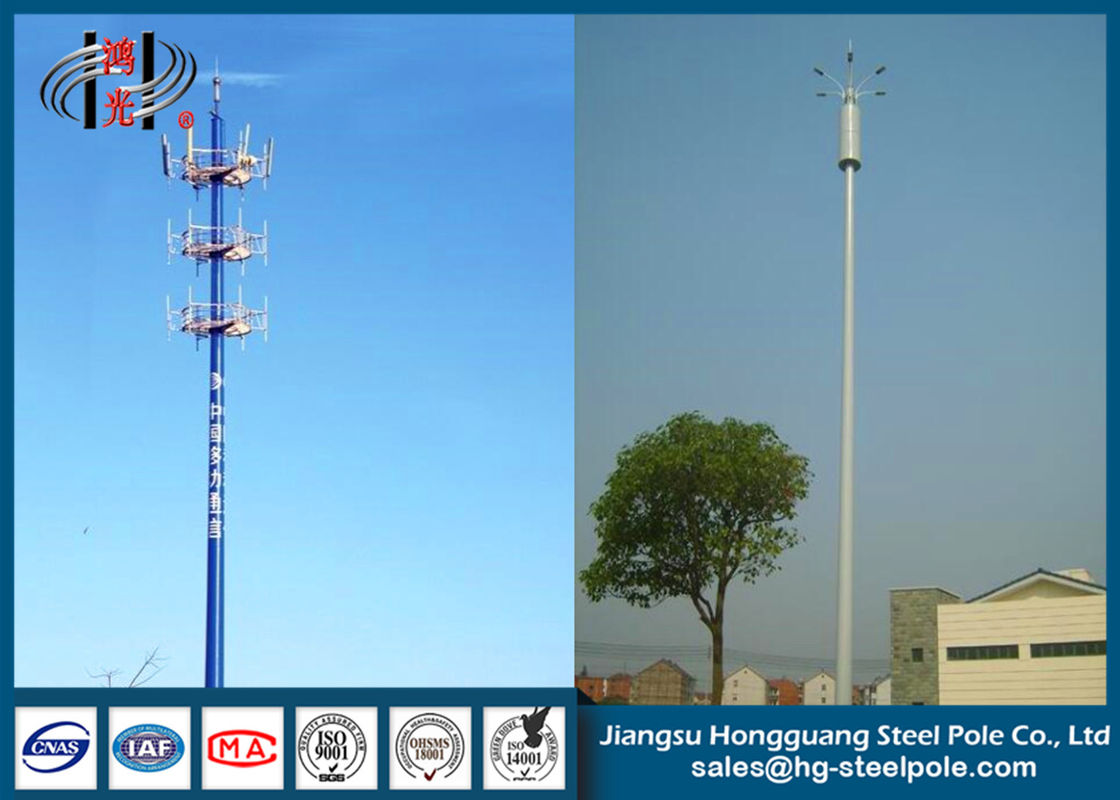 Telescopic Microwave Antenna Mobile Cell Phone Tower with Powder Coating