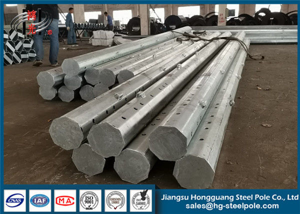 Q345 Steel Polygonal Utility Power Transmission Poles In Philippines Area