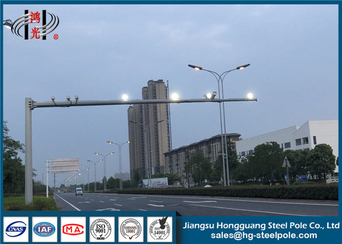 Custom Made CCTV Camera Pole Cctv Camera Light For Traffic Monitoring