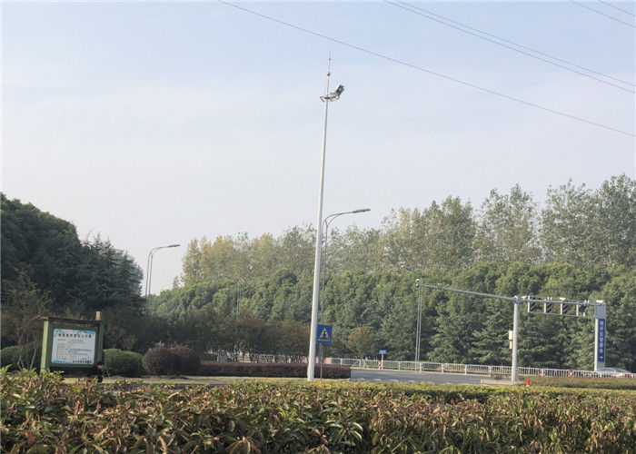 SS400 Hot Dip Galvanized Conical Shaped Overhead Line Pole