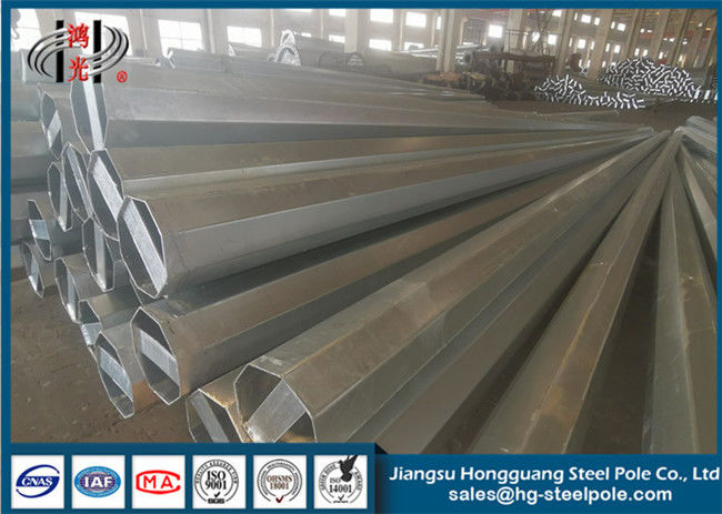 4mm Thick Polygonal 15m Q235 Hot Roll Steel Electric Pole