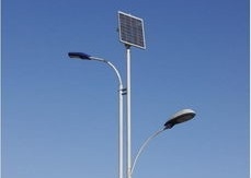 Polygonal Solar Energred Decorative Stadium Street Light Poles For Led Lamp
