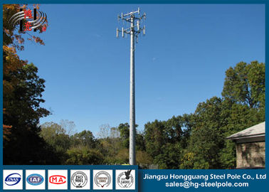Steel Conical Self Supporting Telecommunication Towers With Climbing Ladders