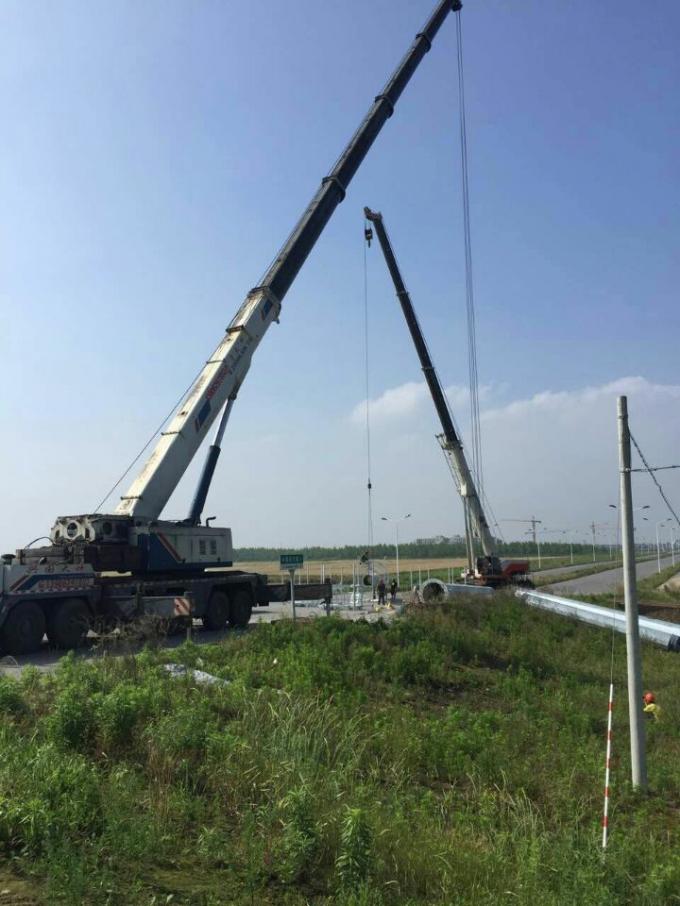 Insert Connection Round Conial Galvanized Telecommunication Towers for ...